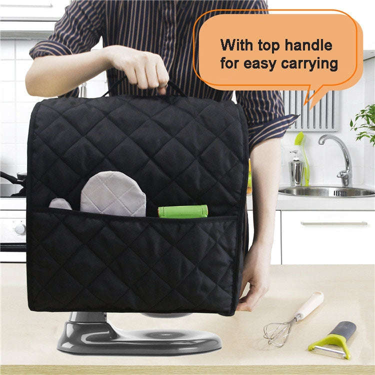 For KitchenAid 4.5QT Mixer Machine Dust Cover Waterproof Storage Bag 36 x 23 x 36cm(Grey)
