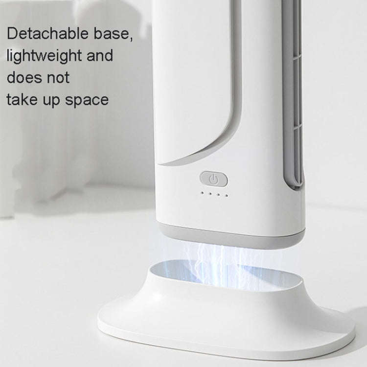 WT-F60 Laptop Computer Hanging Screen Fan USB Rechargeable Desktop Vertical Fan(White)