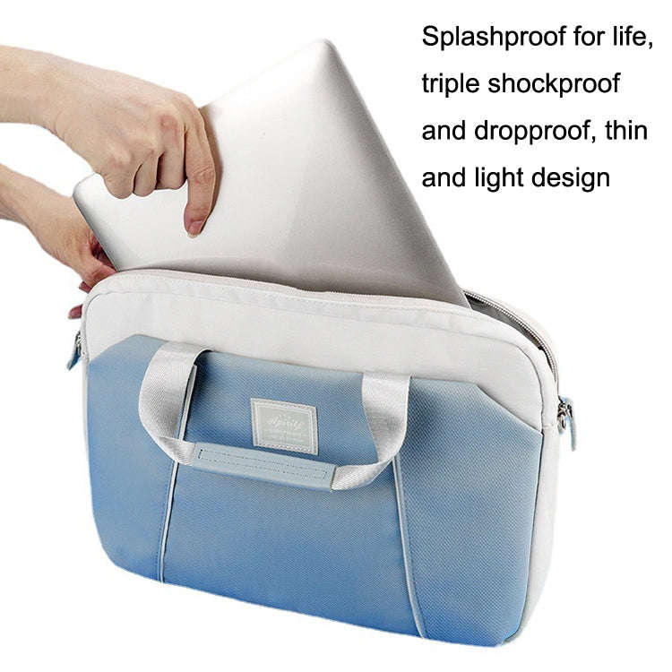 13.3-14 inch Computer Handheld Messenger Bag For Apple MacBook / Huawei / Xiaomi / Basne(Ladder t...