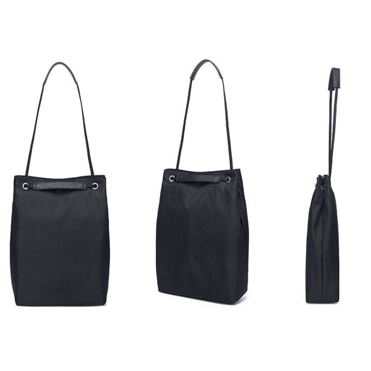 For Apple Macbook Shoulder / Handheld / Messenger Computer Bag, Size: Medium(Black+Black PU Power...