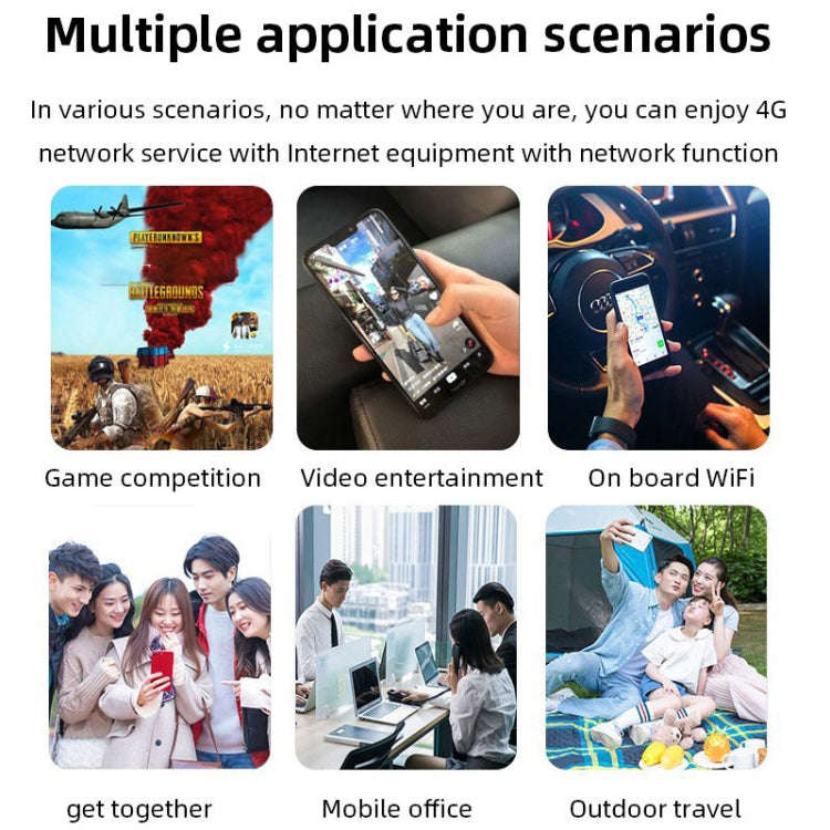 D921 4G Portable Plug-In Card Router Support Malay MOD Modem Portable WIFI Wireless Hotspot(White)