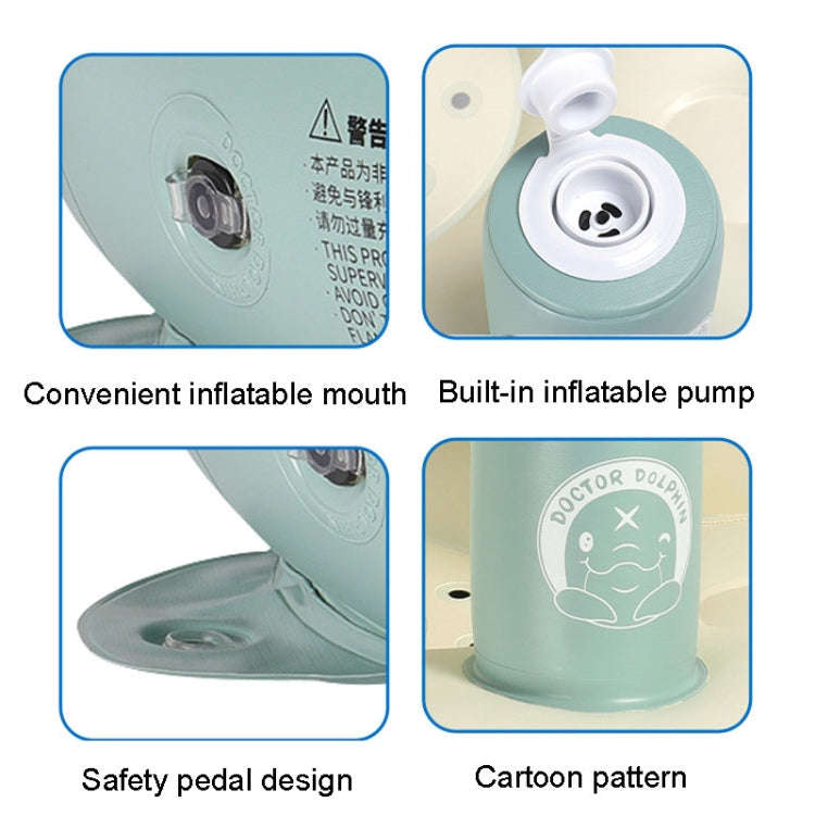 DOCTOR DOLPHIN  DD09006 Baby Training Chair Inflatable Sofa(Light Blue)