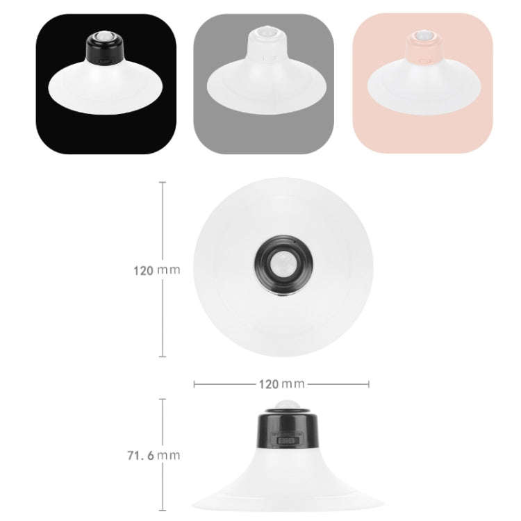 Rechargeable Suction Cup Type Human Body Infrared Sensor Smart LED Night Light(White)