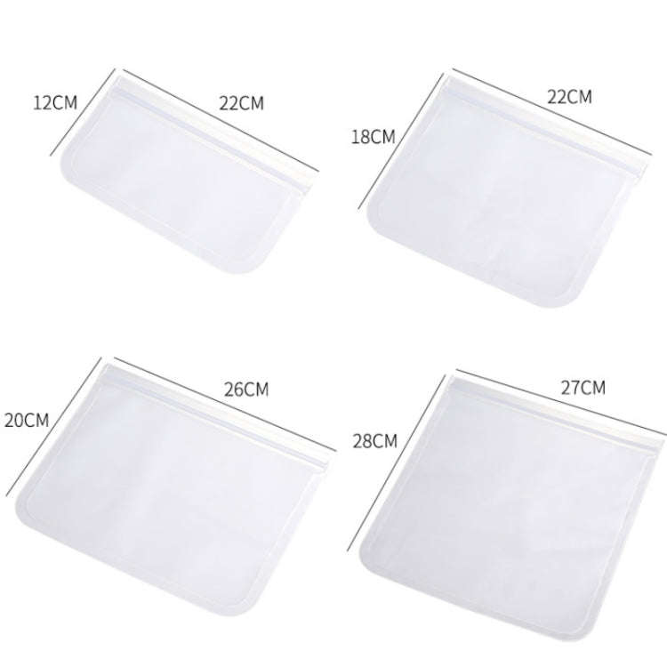 10pcs EVA Refrigerator Reusable Food Airtight Peservation Bag, Size: Small