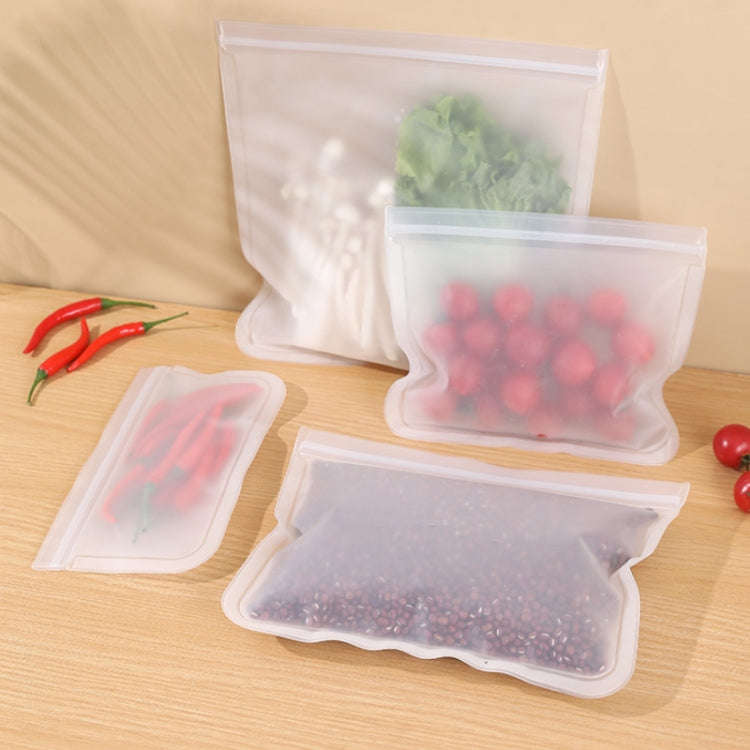 10pcs EVA Refrigerator Reusable Food Airtight Peservation Bag, Size: Small