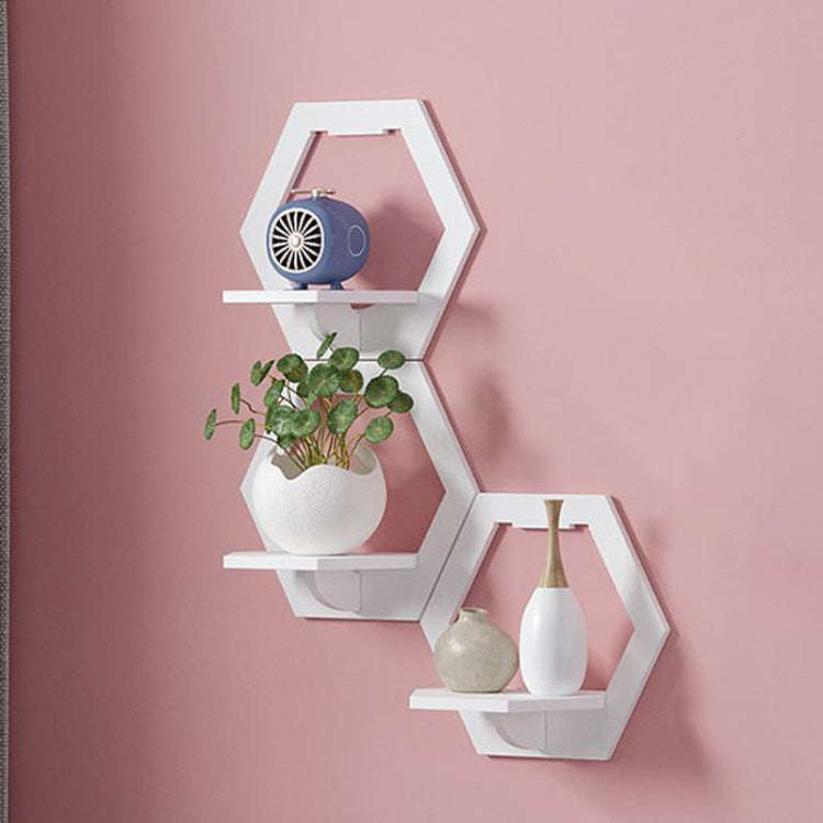 Round  Wall Hanging Shelf Flower Pot Multifunctional Storage Box Room Decoration