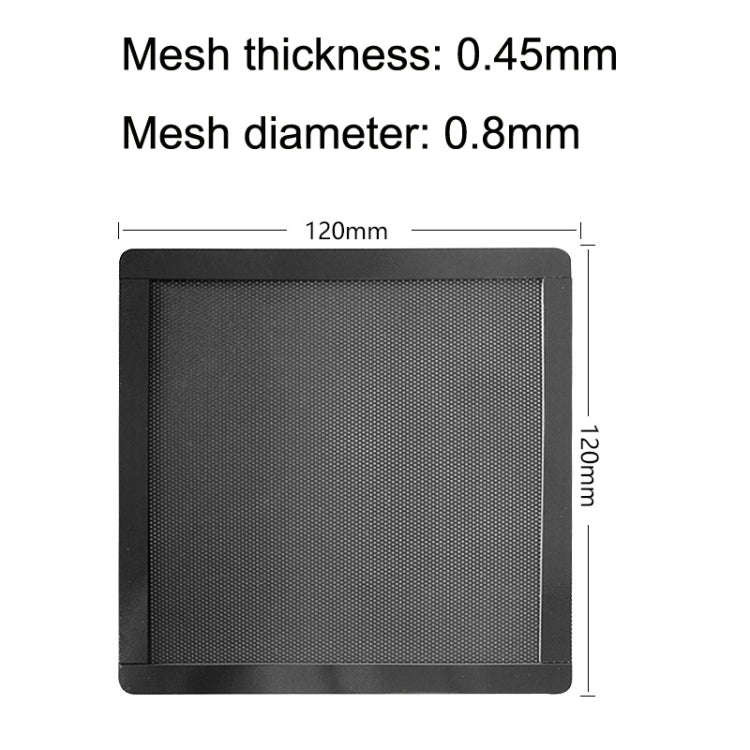10pcs 12cm With Magnetic Suction PVC Cooling Fan Dust Net Desktop Computer Industrial Fan Filter ...