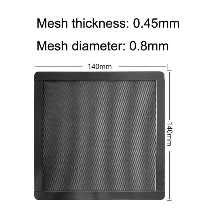 10pcs 14cm With Magnetic Suction PVC Cooling Fan Dust Net Desktop Computer Industrial Fan Filter ...