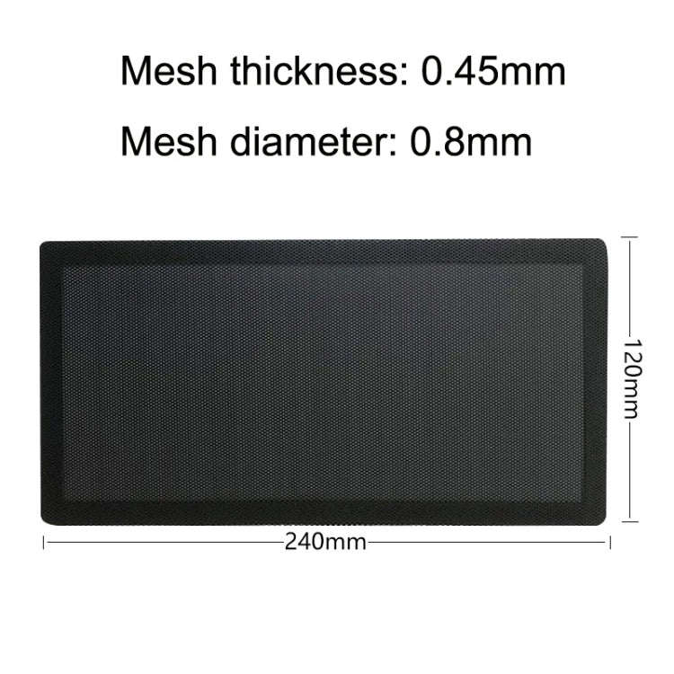10pcs 12x24cm With Magnetic Suction PVC Cooling Fan Dust Net Desktop Computer Industrial Fan Filt...