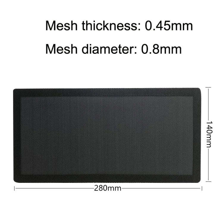 10pcs 14x28cm With Magnetic Suction Ordinary Version PVC Cooling Fan Dust Net Desktop Computer In...