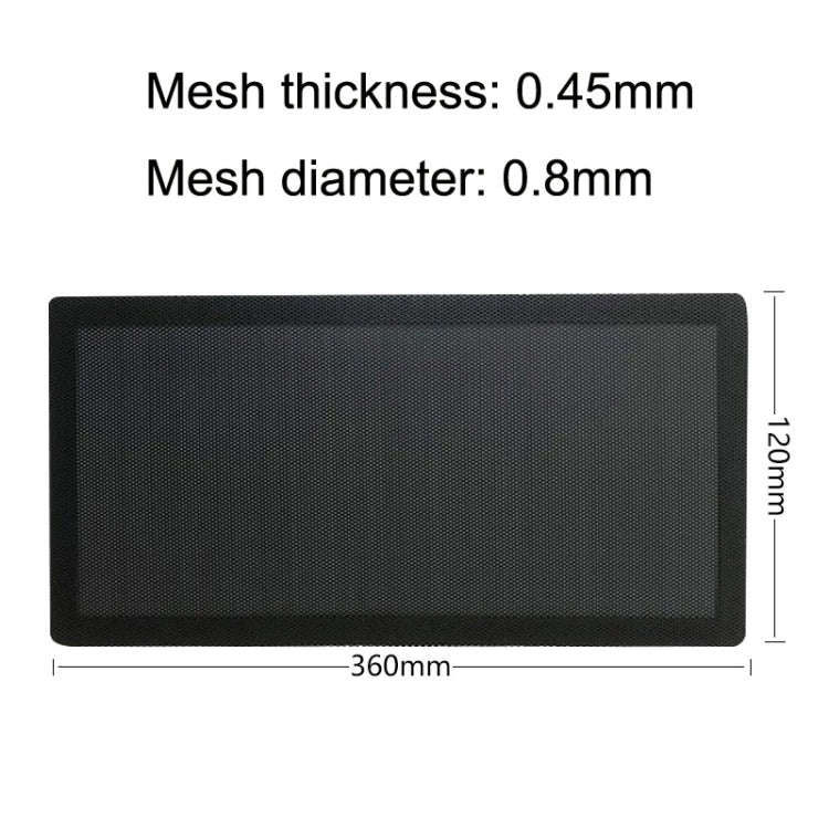 10pcs 12x36cm With Magnetic Suction PVC Cooling Fan Dust Net Desktop Computer Industrial Fan Filt...