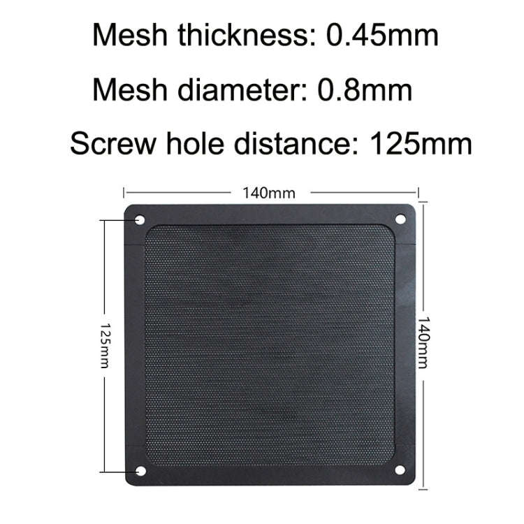 10pcs 14cm Punching Magnetic Suction PVC Cooling Fan Dust Net Desktop Computer Industrial Fan Fil...