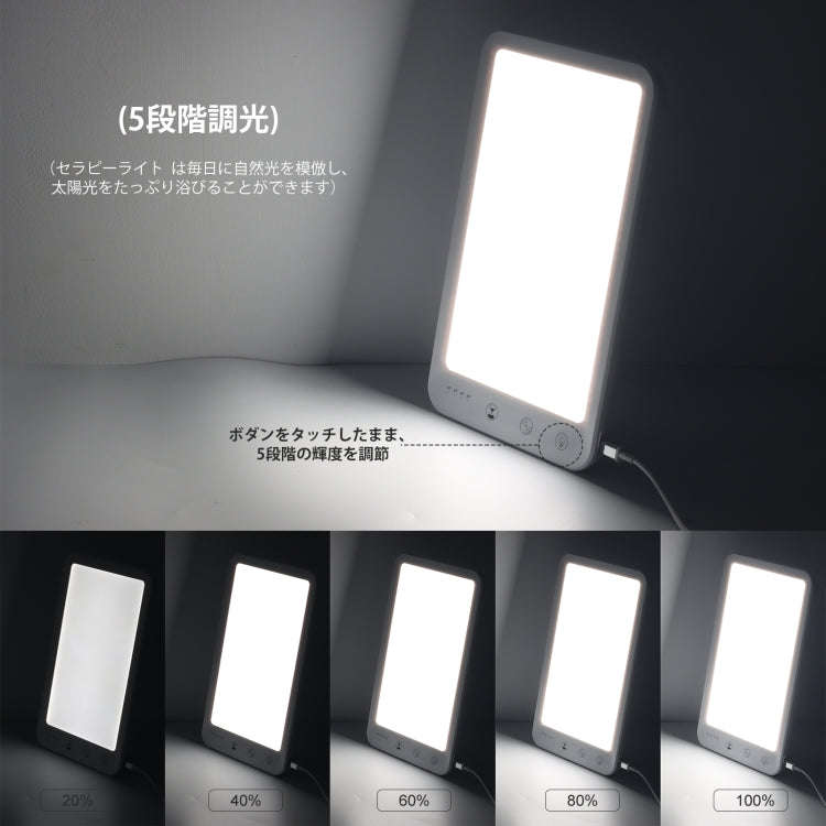JSK-30 LED Timing Intelligent Dimming SAD Therapy Lamp, Specification: With Power Line