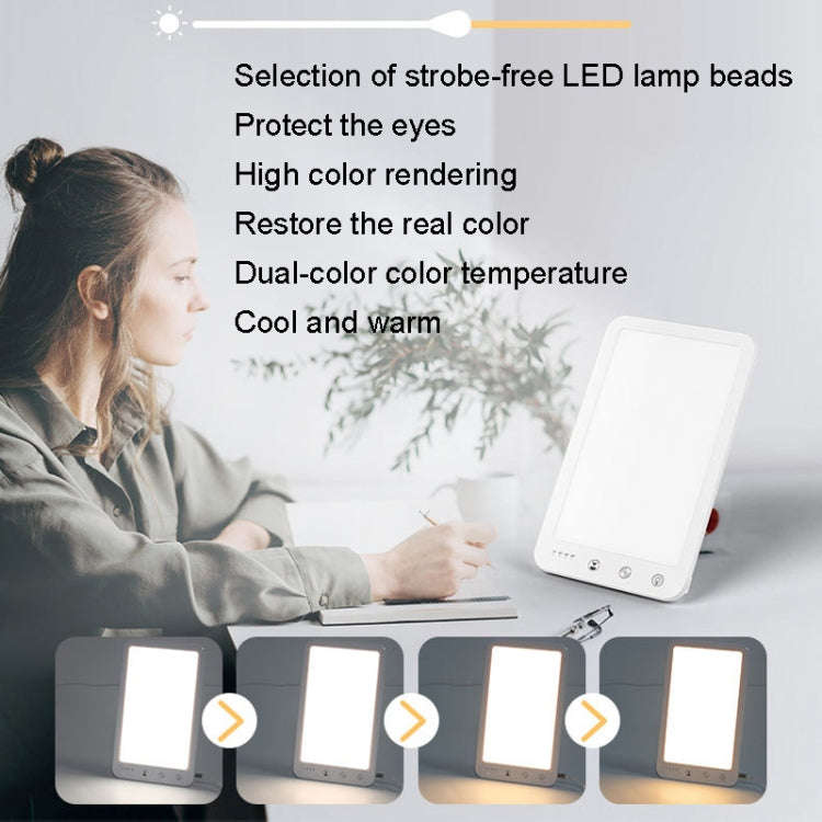 JSK-30 LED Timing Intelligent Dimming SAD Therapy Lamp, Specification: With Power Line