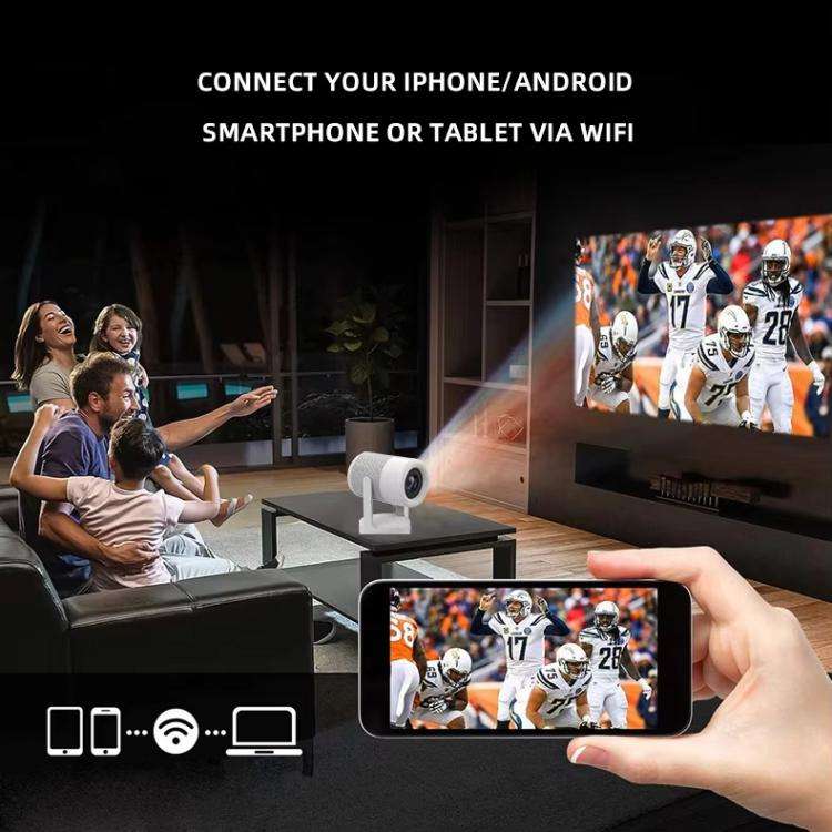 J1 1280 X 720P Projector WiFi 6 Android 11 System Supports Mirroring Screen UK Plug
