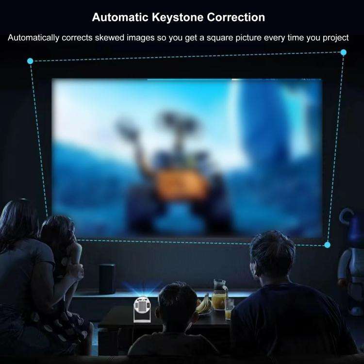 J1 1280 X 720P Projector WiFi 6 Android 11 System Supports Mirroring Screen UK Plug