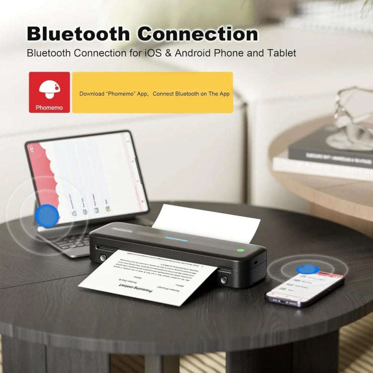 Phomemo M832 300dpi Wireless Thermal Portable Printer, Size: A4 Version(Purple)