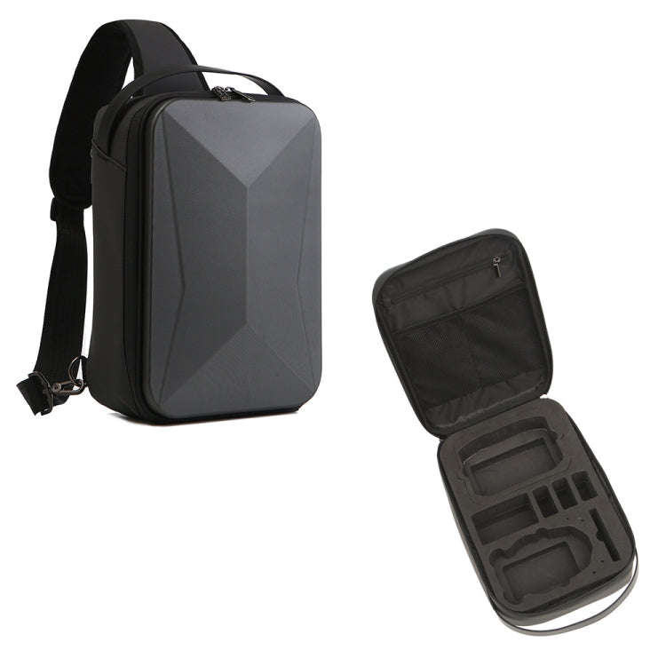 For DJI Mini 3 / Mini 3 Pro Hard Shell Storage Bag Box Chest Bag Shoulder Bag Messenger Bag(Dark ...