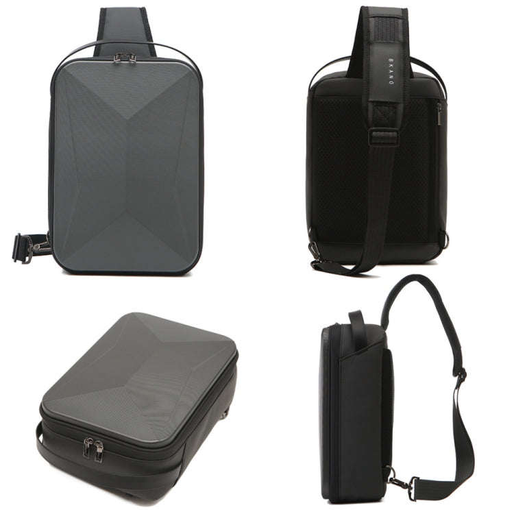 For DJI Mini 3 / Mini 3 Pro Hard Shell Storage Bag Box Chest Bag Shoulder Bag Messenger Bag(Silver)