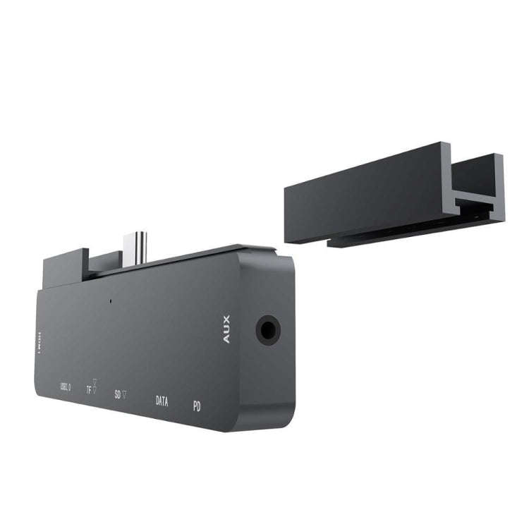 For IPad Pro 7-In-1 HDMI 4K + 3.5mm Audio + SD/TF+ 1 USB 3.0 + USB-C/Type-C + PD USB-C Docking St...