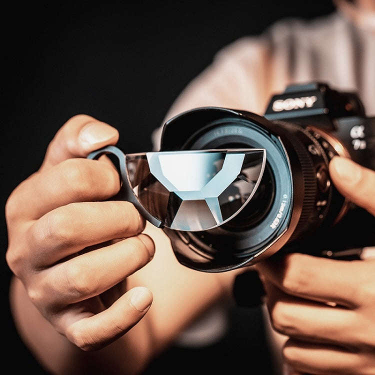 79mm Handheld Semicircle Kaleidoscope Filter Photography Camera Accessories