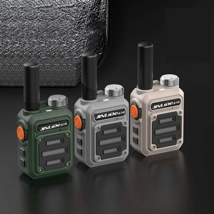 JINLIDE 3-5km 8W 6000mAh Hand-held Walkie Talkie Wireless Copy Frequency Ham Radio, CN Plug (Green)