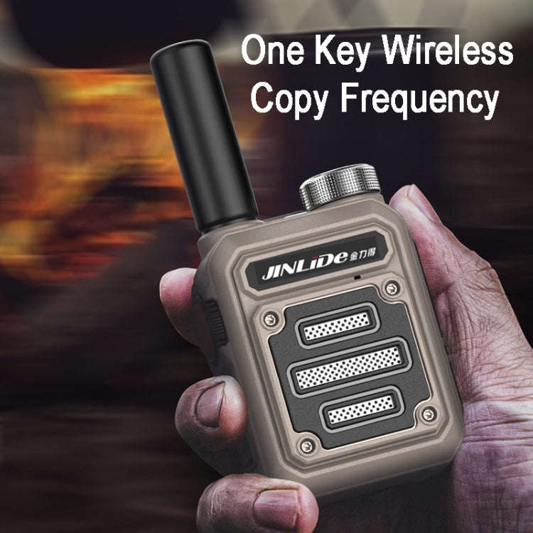 JINLIDE 3-5km 8W 6000mAh Hand-held Walkie Talkie Wireless Copy Frequency Ham Radio, CN Plug (Green)
