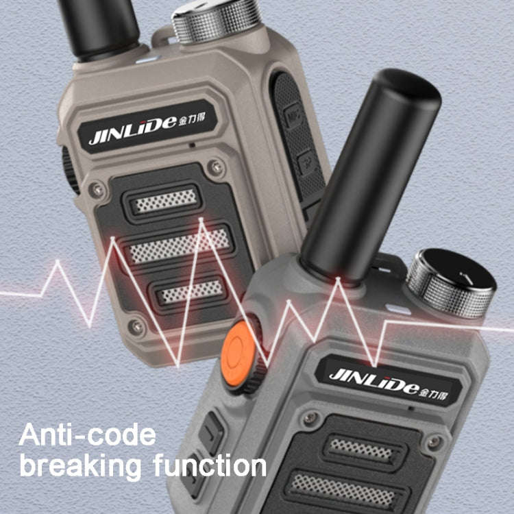 JINLIDE 3-5km 8W 6000mAh Hand-held Walkie Talkie Wireless Copy Frequency Ham Radio, CN Plug (Green)