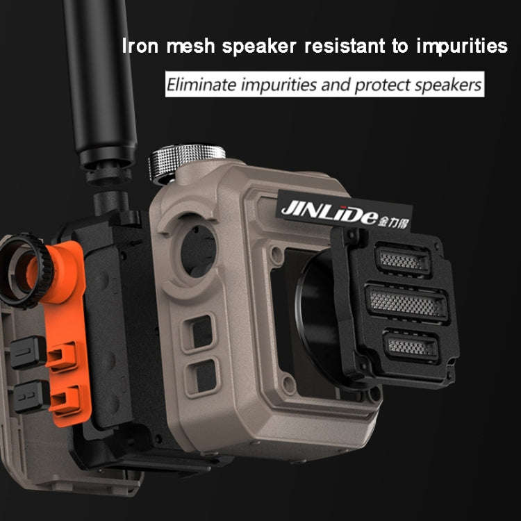 JINLIDE 3-5km 8W 6000mAh Hand-held Walkie Talkie Wireless Copy Frequency Ham Radio, CN Plug (Green)