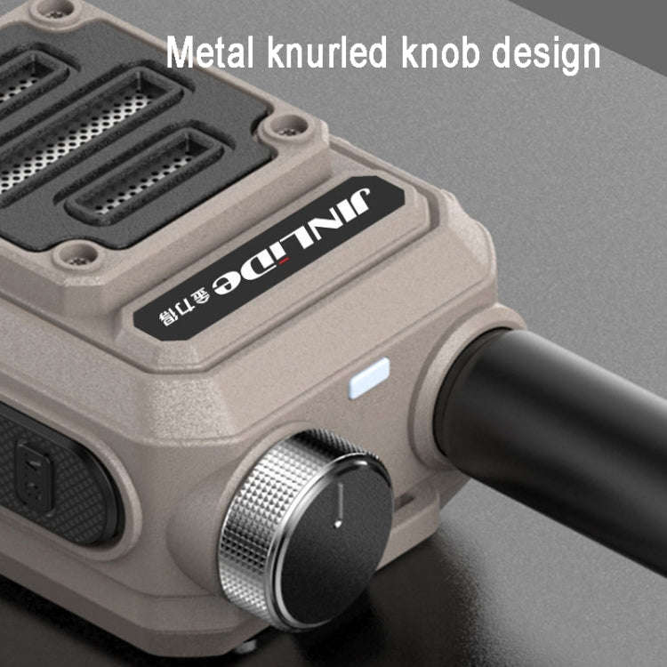 JINLIDE 3-5km 8W 6000mAh Hand-held Walkie Talkie Wireless Copy Frequency Ham Radio, CN Plug(Gray)