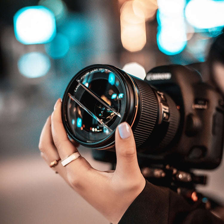 77mm Photography Foreground Blur Filter Double Half Moon SLR Accessories