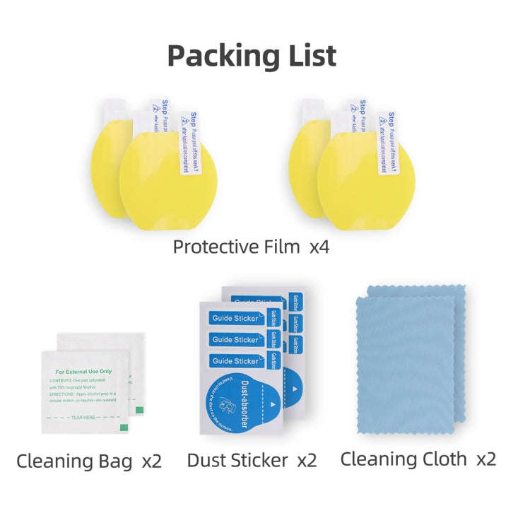 For PlayStation VR2 Hifylux PS-FF29 Lens Protective Film Set HD Scratch-Proof TPU Soft Film(As Show)
