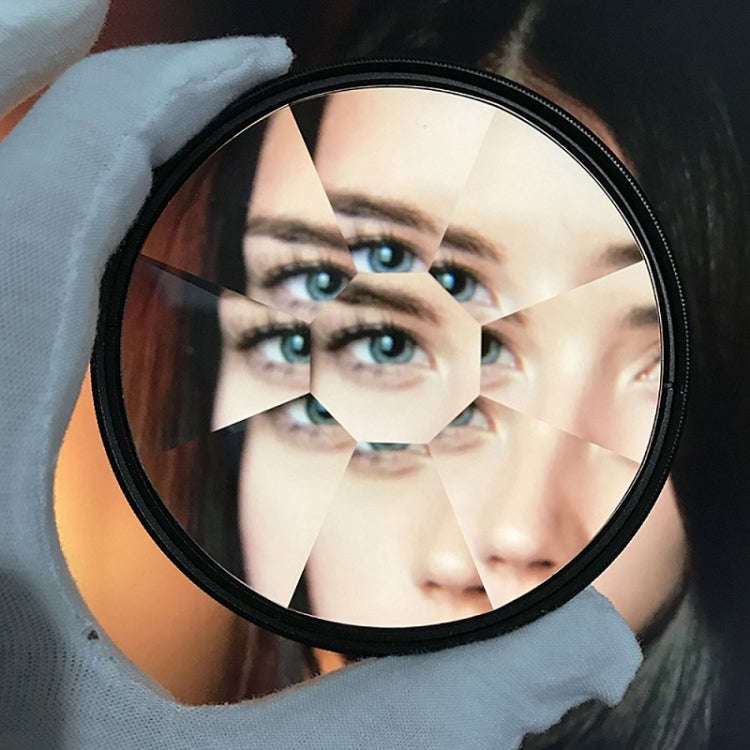 82mm 8-Sided Kaleidoscope Glass Photography Foreground Blur SLR Filter