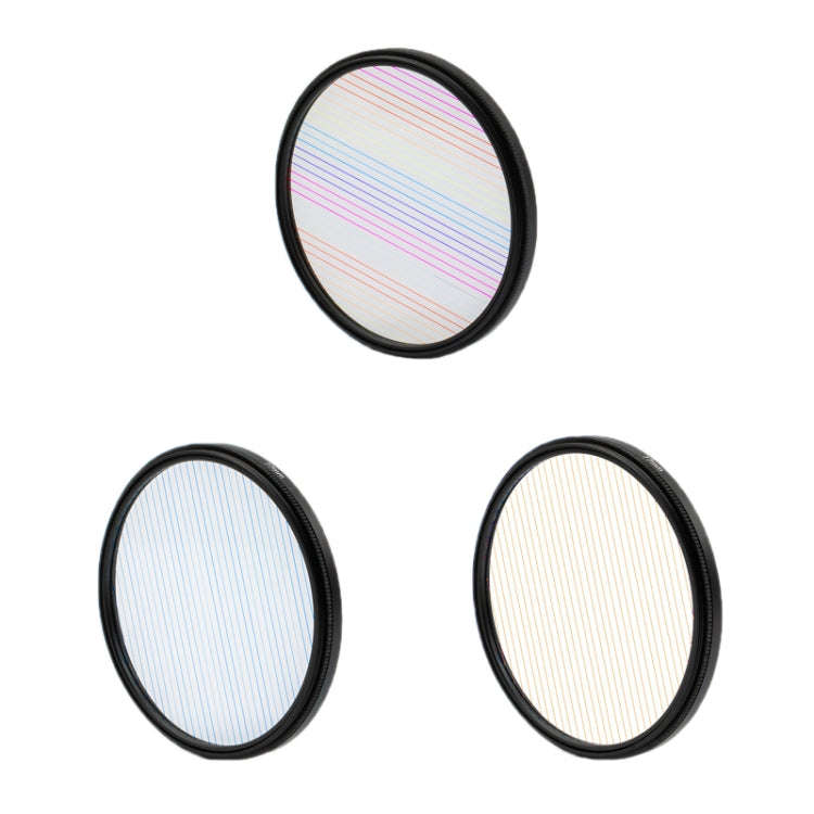 77mm+Blue Photography Brushed Widescreen Movie Special Effects Camera Filter
