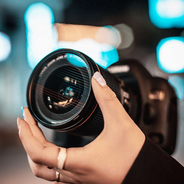 77mm+Blue Photography Brushed Widescreen Movie Special Effects Camera Filter