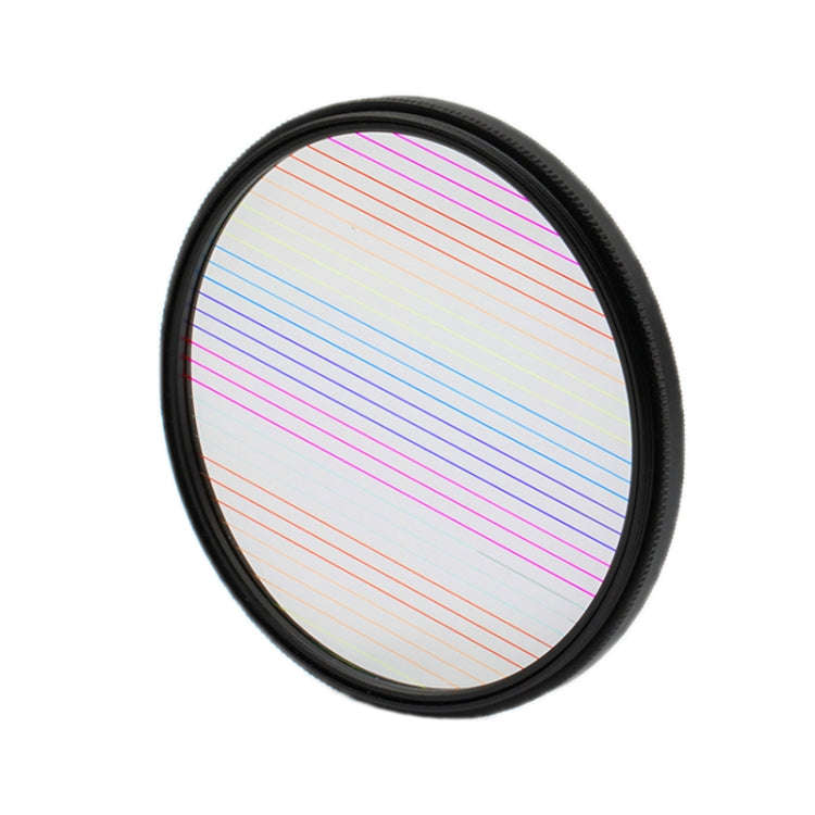 58mm+Rainbow Photography Brushed Widescreen Movie Special Effects Camera Filter