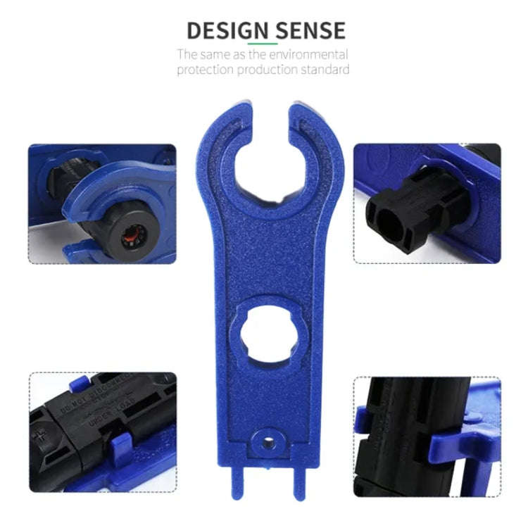 10pcs 1000V MC4 Connector Solar Photovoltaic Disassembly Wrench(Blue Round Head)