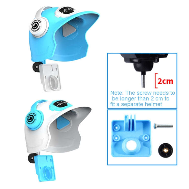Small Helmet Sunscreen Phone Stand Bracket Motorcycle Mobile Phone Holder,Spec: White Helmet