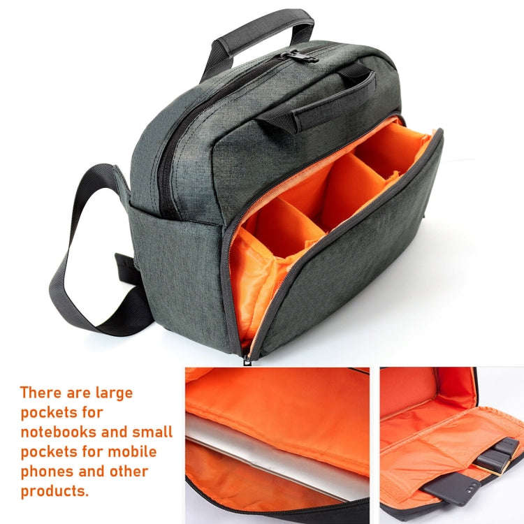 SLR Camera Bag Men Crossbody  Photography Bag Waterproof Carrying Case with USB Charging Port, Si...