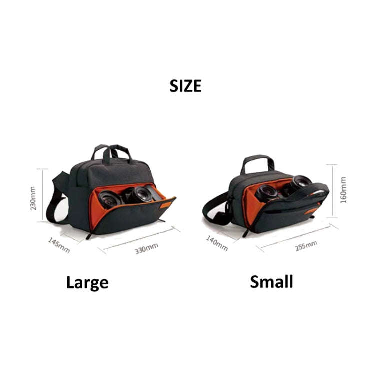 SLR Camera Bag Men Crossbody  Photography Bag Waterproof Carrying Case with USB Charging Port, Si...