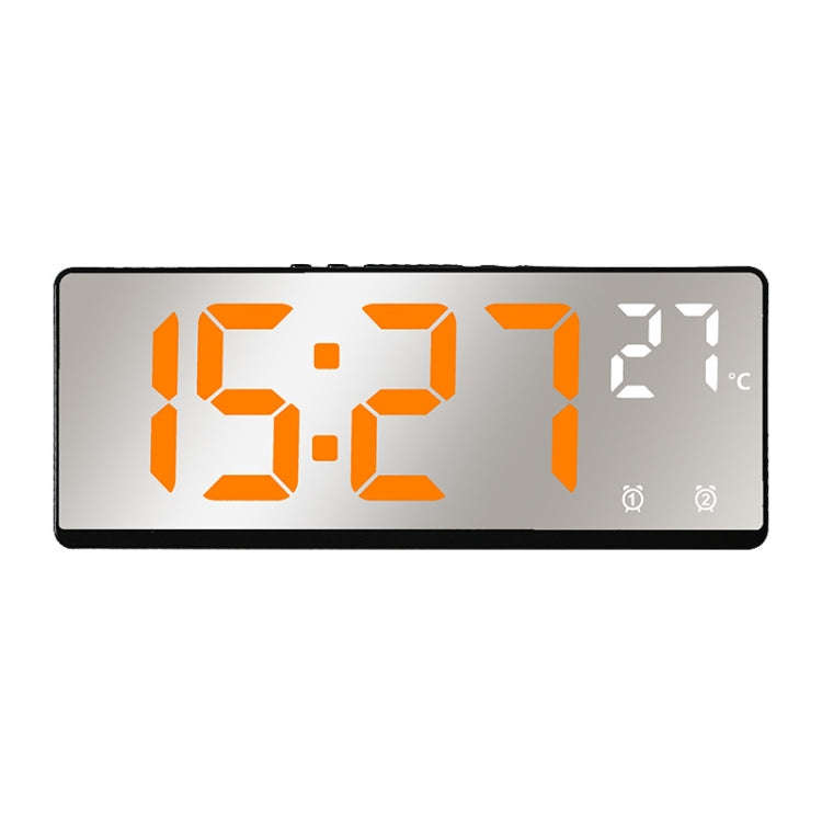 6631 LED Digital Display Multifunctional Electronic Clock Desktop Temperature Mirror Alarm Clock(...
