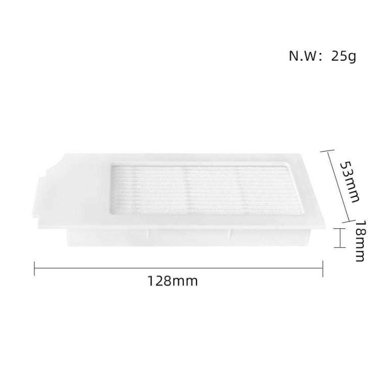 2pcs White Filter For ECOVACS  X1 ONMI / X1 TURBO Vacuum Cleaner Accessories