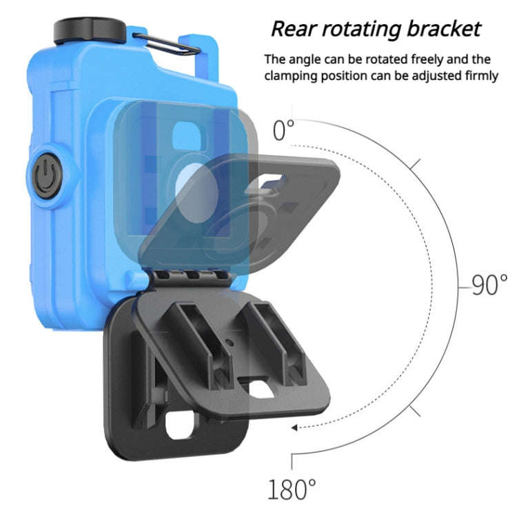 Mini Keychain COB Flashlight USB Rechargeable Magnetic Work Light For Outdoor Camping(Black)