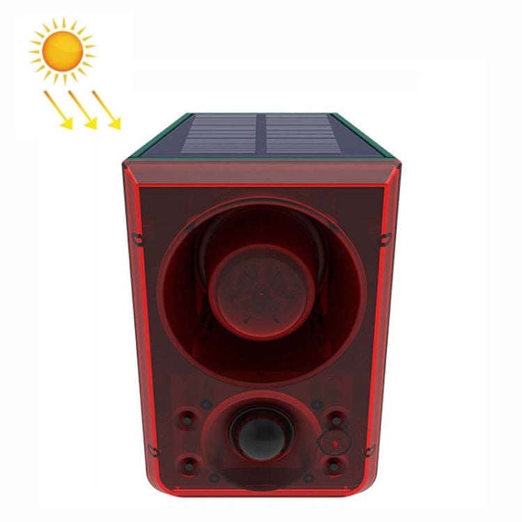 N911N Solar Alarm Infrared Sensor Sound And Light Blast Warning Light Animal Repeller(English Ver...
