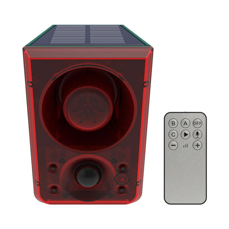 N911N Solar Alarm Infrared Sensor Sound And Light Blast Warning Light Animal Repeller(English Ver...