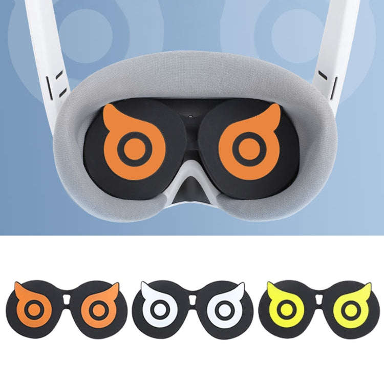 For PICO 4 Hifylux PC-ZF23 Owl Lens Protector Dust Scratch VR Glasses Silicone Case(Orange)