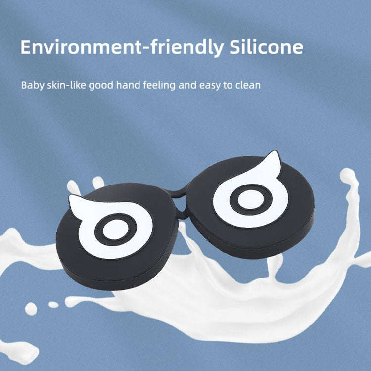 For PICO 4 Hifylux PC-ZF23 Owl Lens Protector Dust Scratch VR Glasses Silicone Case(White)