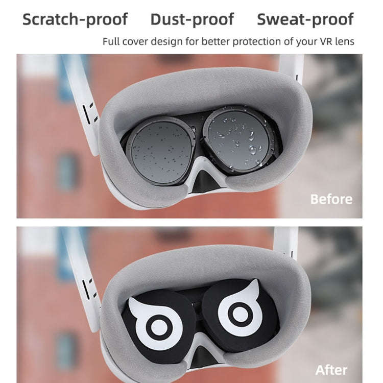 For PICO 4 Hifylux PC-ZF23 Owl Lens Protector Dust Scratch VR Glasses Silicone Case(Orange)