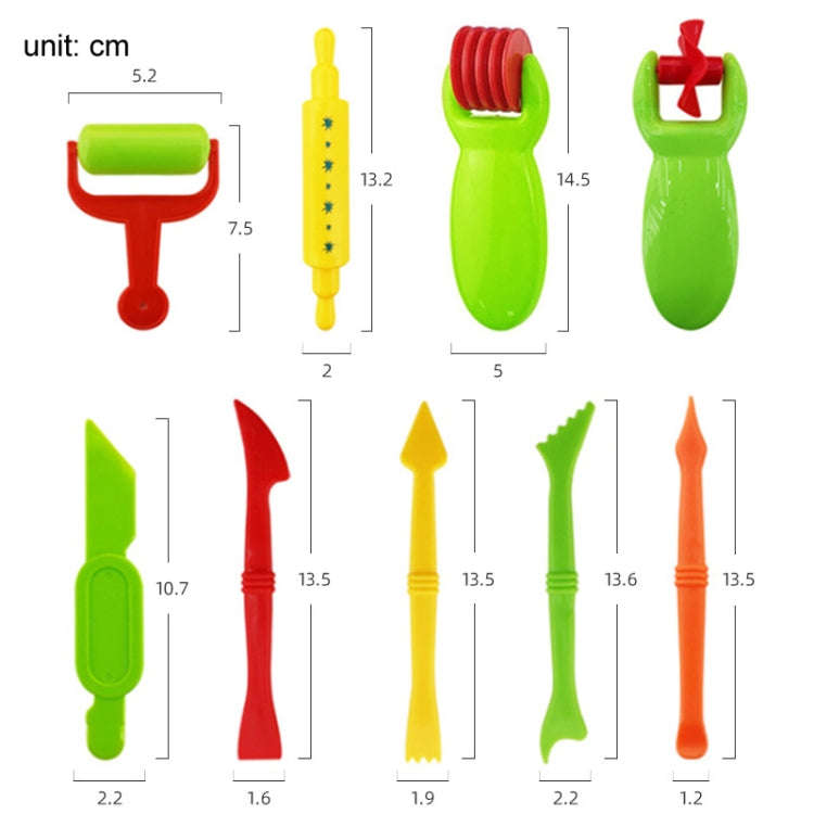 26pcs/set Children Pretend Play Toys DIY Color Mud Mold Set(Style 2)