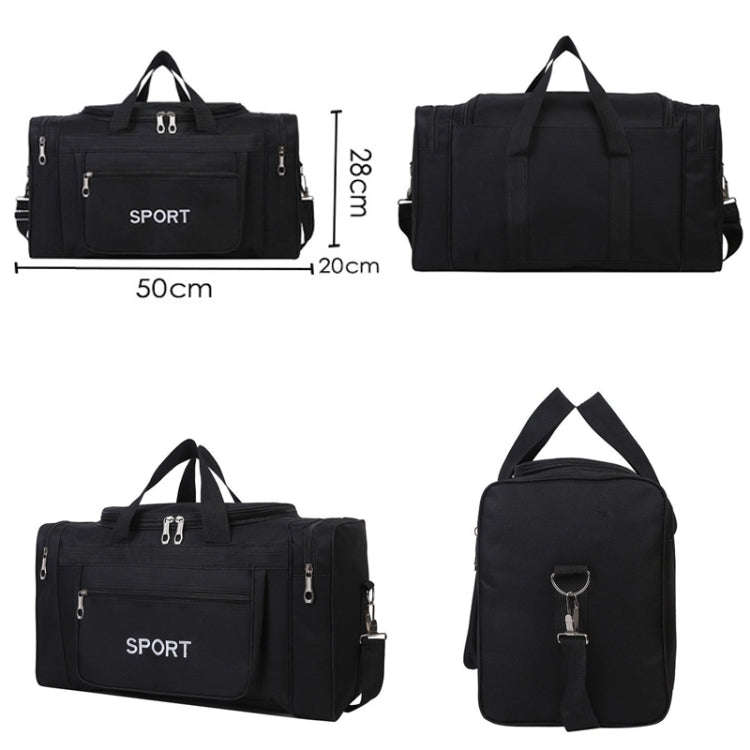 LXZ173 Large Capacity Shoulder Portable Travel Storage Bag(Black)